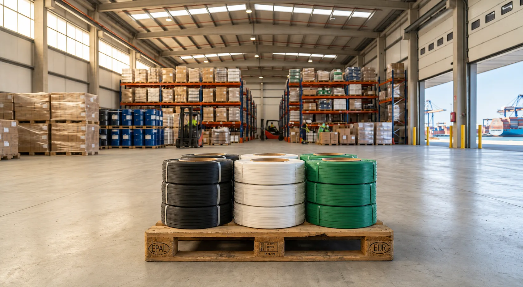 PP Strapping Band Exporter Spain — Greenstrix Industrial Packaging